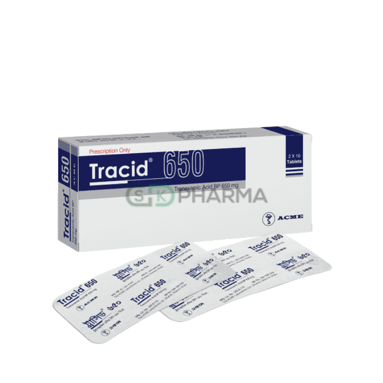 Tracid Tablet 650 mg (Tranexamic Acid)
