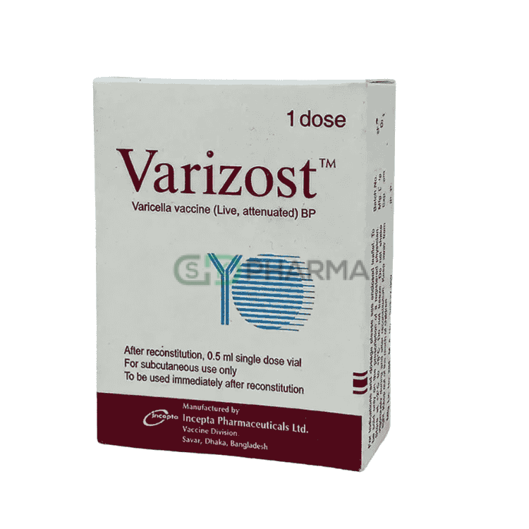 Varizost Injection 0.5 ml/vial (Varicella Virus Vaccine)