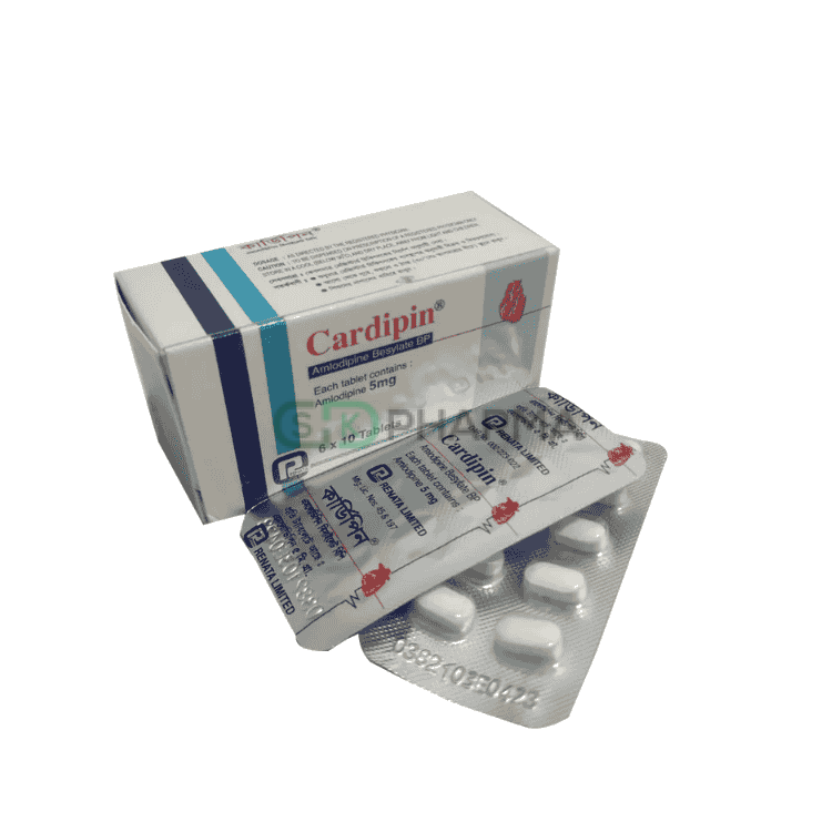 Cardipin Tablet 5 mg (Amlodipine Besilate)