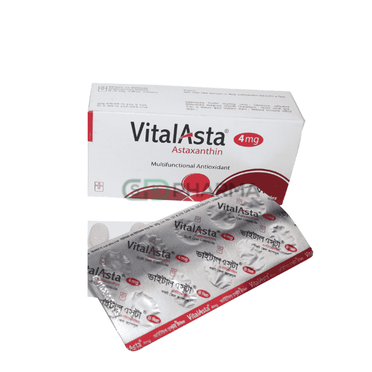 VitalAsta Capsule 4 mg (Astaxanthin)