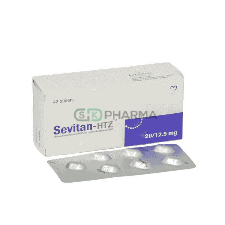 Sevitan HTZ Tablet 20 mg+12.5 mg (Olmesartan Medoxomil + Hydrochlorothiazide)