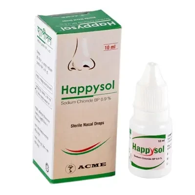 Happysol Nasal Drop 10 ml Drop, Sodium Chloride 0.9%