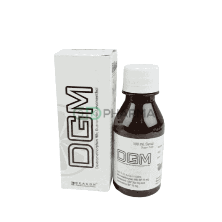 DGM Syrup (200 mg+15 mg+15 mg)/5 ml (Guaifenesin + Dextromethorphan + Menthol)