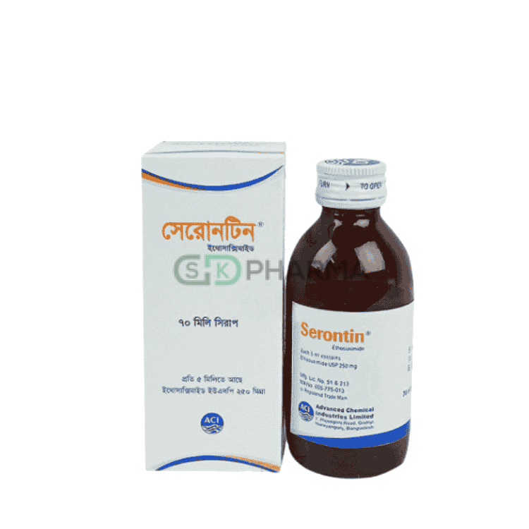 Serontin Syrup 250 mg/5 ml (Ethosuximide)