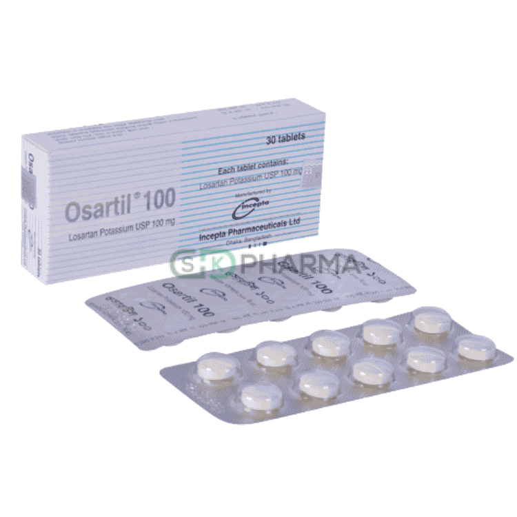 Osartil Tablet 100 mg (Losartan Potassium)