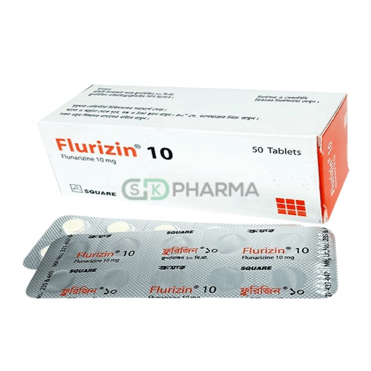 Flurizin Tablet 10 mg (Flunarizine)