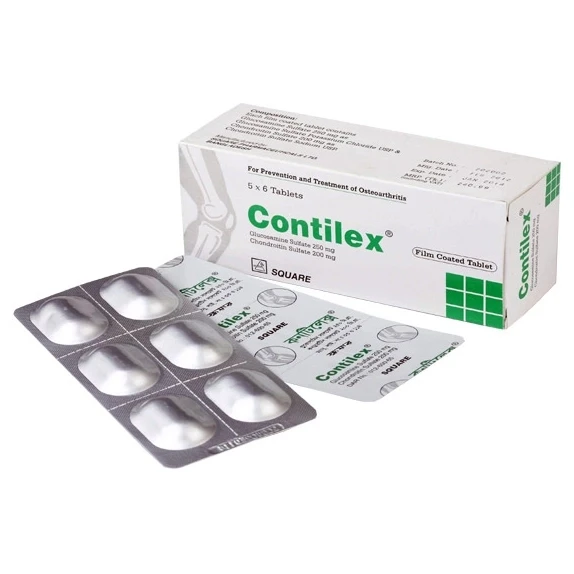 Contilex Tablet, Glucosamine Sulfate + Chondroitin 250 mg+200 mg