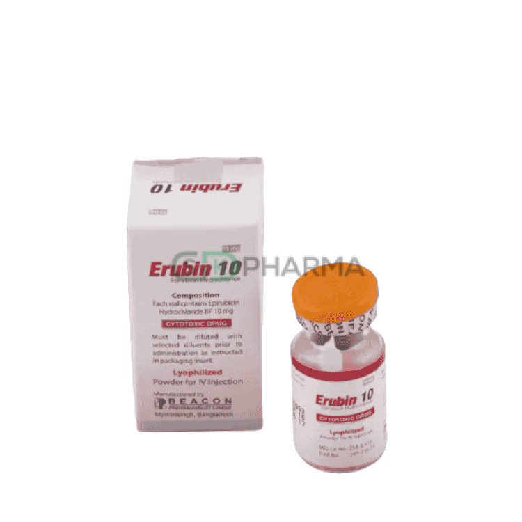 Erubin Injection 2 mg/ml (Epirubicin Hydrochloride)