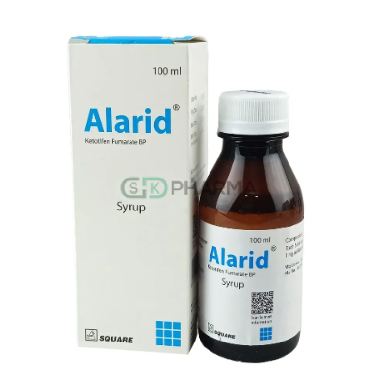 Alarid Syrup 1 mg/5 ml (Ketotifen Fumarate)