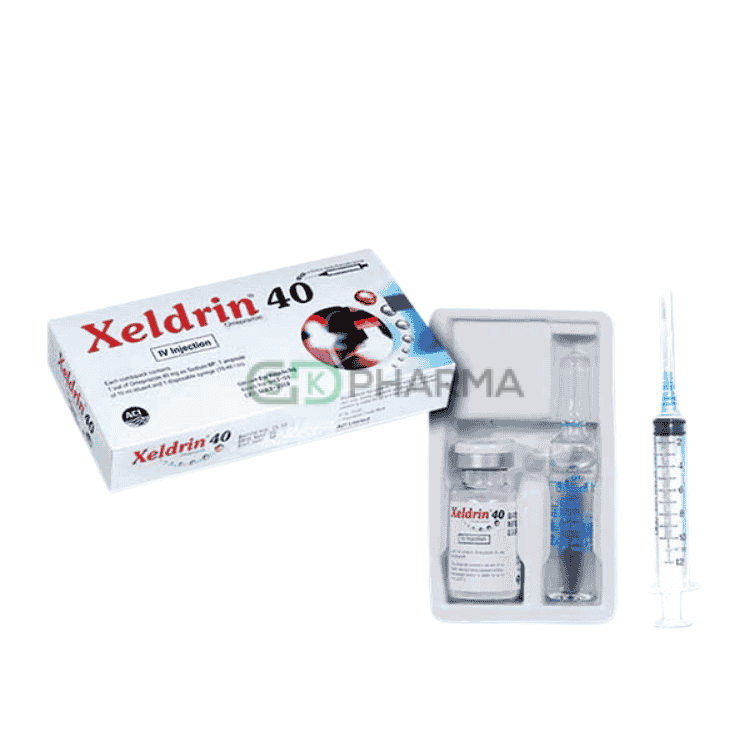 Xeldrin Injection 40 mg/vial (Omeprazole)