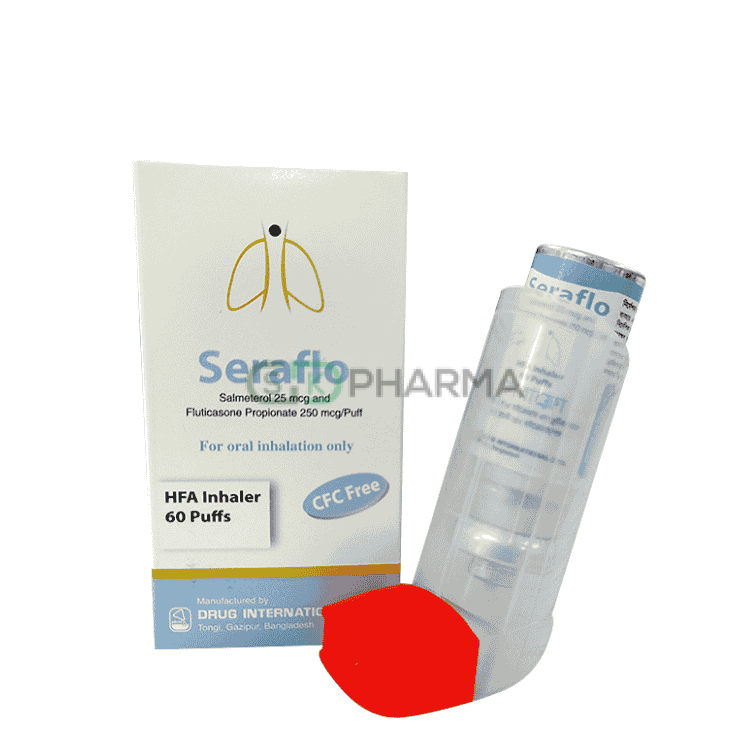 Seraflo Inhaler (25 mcg+250 mcg)/puff (Salmeterol + Fluticasone Propionate)