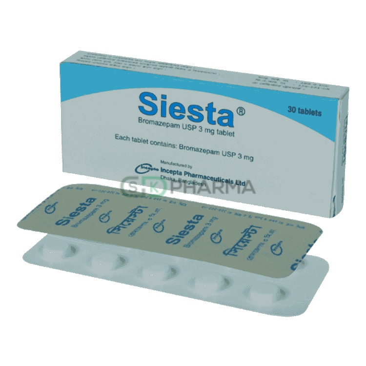 Siesta Tablet 3 mg (Bromazepam)