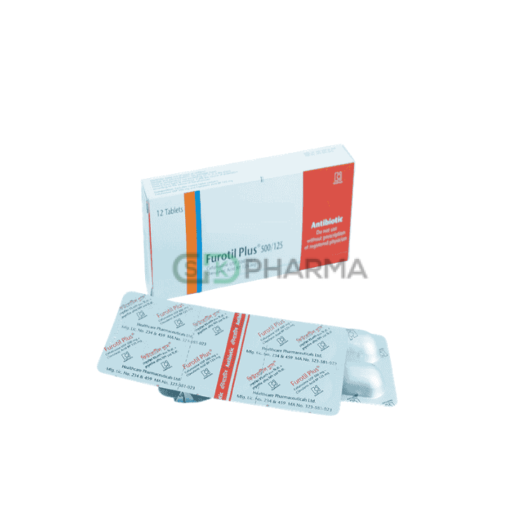 Furotil Plus Tablet 500 mg+125 mg (Cefuroxime Axetil + Clavulanic Acid)