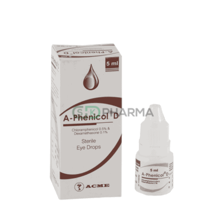 A-Phenicol D Eye Drop 0.1%+0.5% (Dexamethasone + Chloramphenicol)