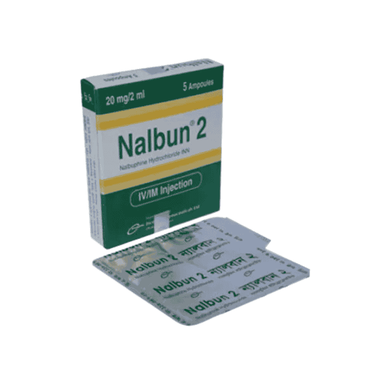 Nalbun Injection 20 mg/2 ml (Nalbuphine)