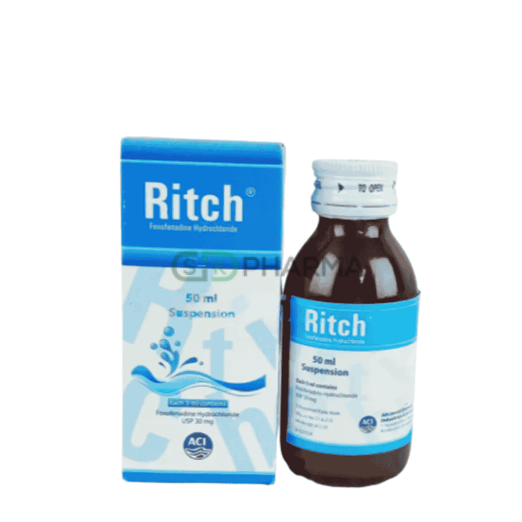 Ritch Suspension 30 mg/5 ml (Fexofenadine Hydrochloride)