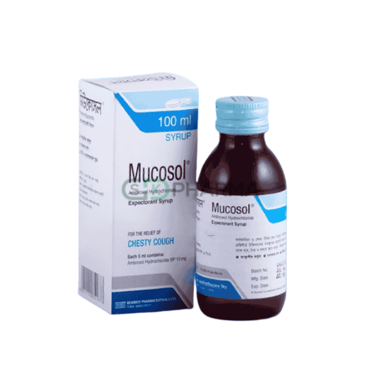 Mucosol Syrup 15 mg/5 ml (Ambroxol Hydrochloride)