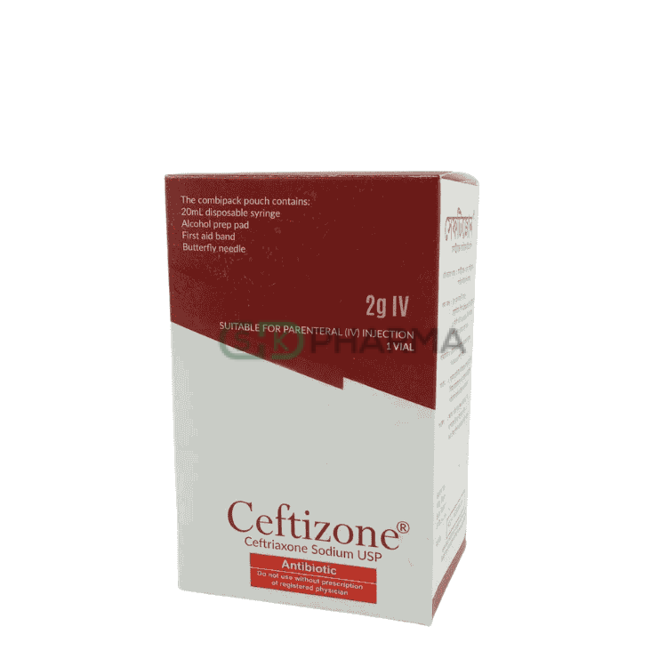 Ceftizone Injection 2 gm/vial (Ceftriaxone Sodium)