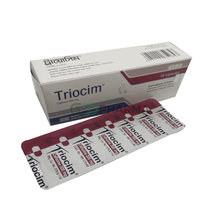Triocim Capsule 200 mg (Cefixime Trihydrate)