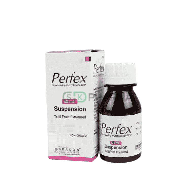 Perfex Suspension 30 mg/5 ml (Fexofenadine Hydrochloride)