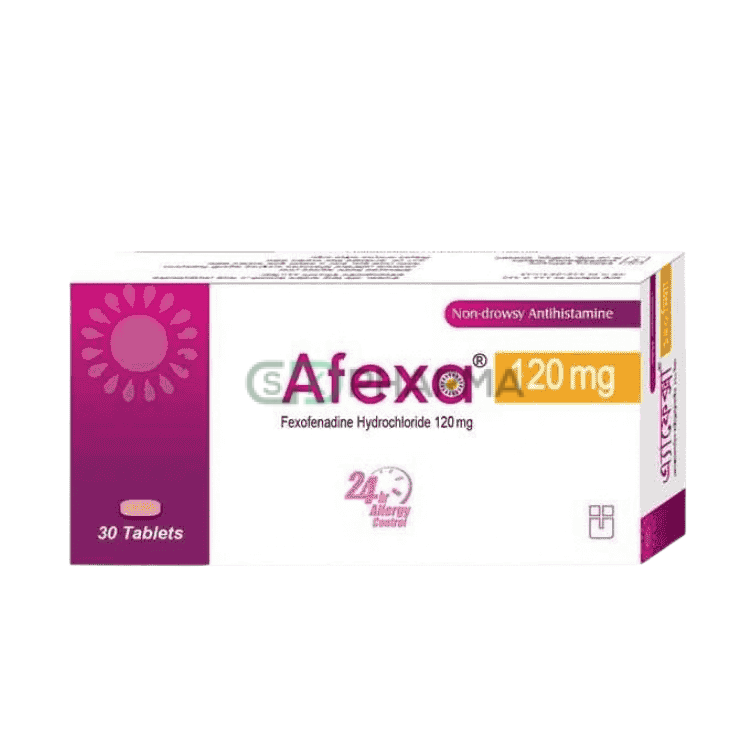 Afexa Tablet 120 mg (Fexofenadine Hydrochloride)