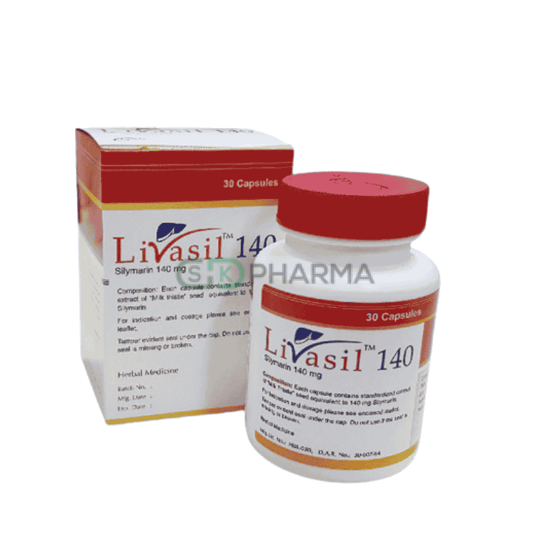 Livasil Capsule 140 mg (Silymarin [Dried extract of milk thistle fruits])