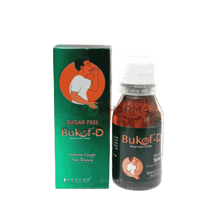 Bukof-D Syrup 7.5 mg/5 ml (Butamirate Citrate)