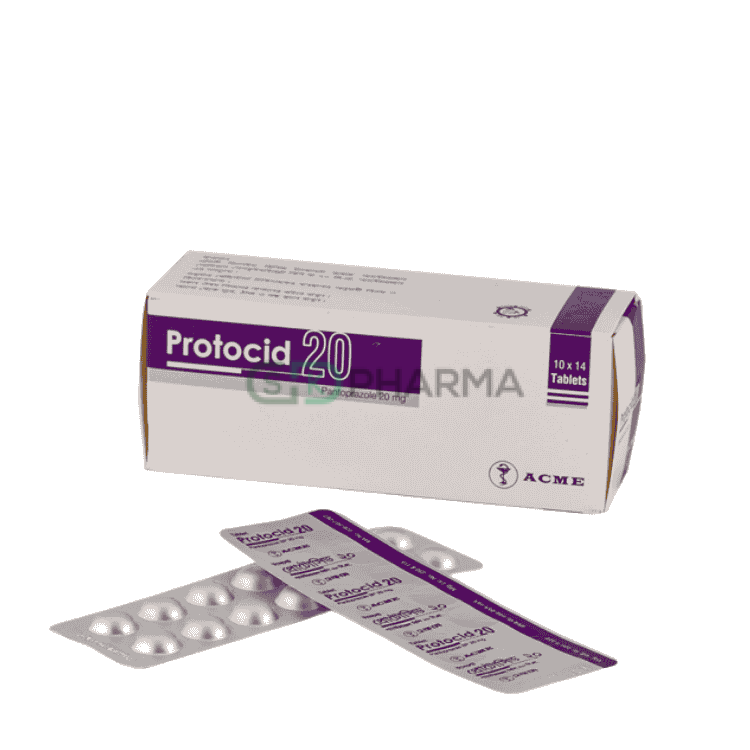 Protocid Tablet 20 mg (Pantoprazole Sodium)