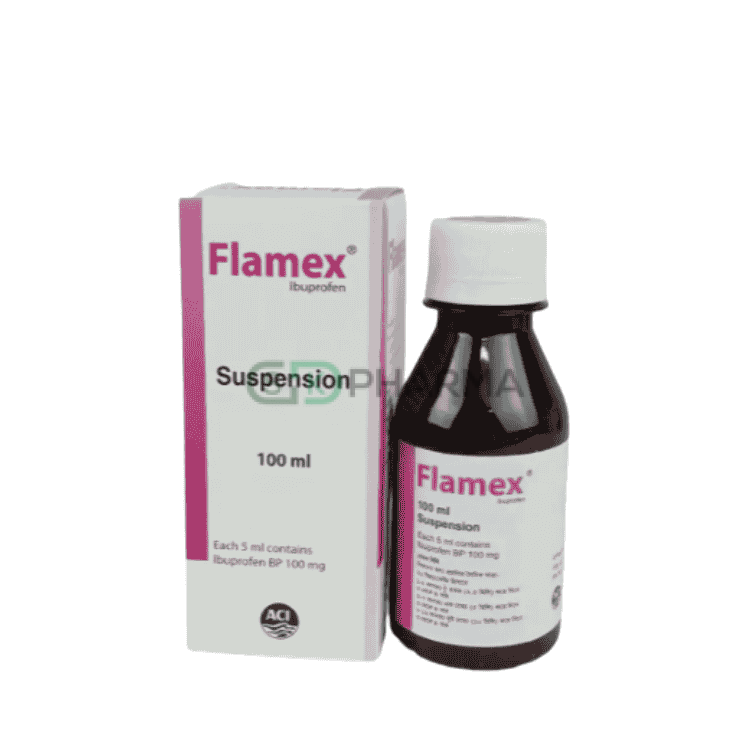 Flamex Suspension 100 mg/5 ml (Ibuprofen (Oral))