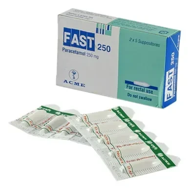 Fast Suppository, Paracetamol 250 mg
