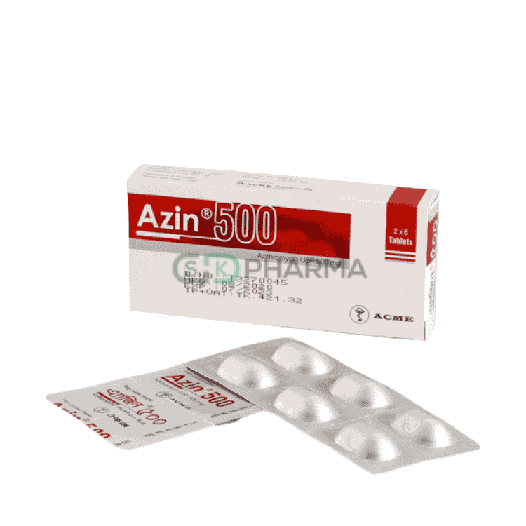 Azin Tablet 500 mg (Azithromycin Dihydrate)