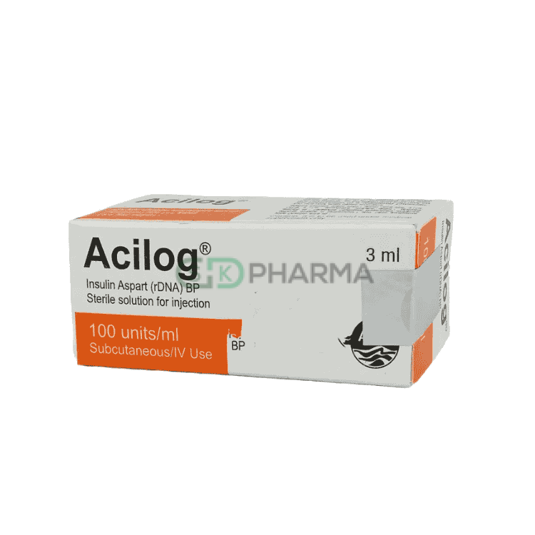 Acilog SC Injection 100 IU/ml (Insulin Aspart [Protamine Crystallised])