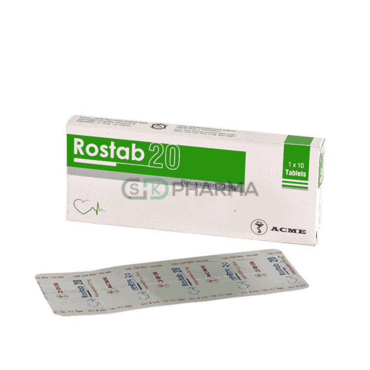 Rostab Tablet 20 mg (Rosuvastatin Calcium)