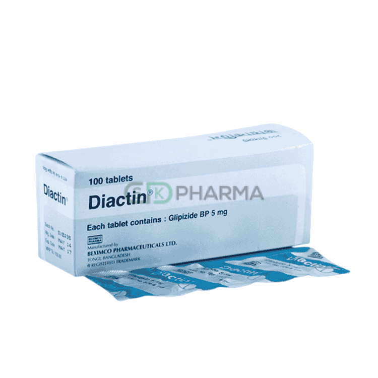 Diactin Tablet 5 mg (Glipizide)