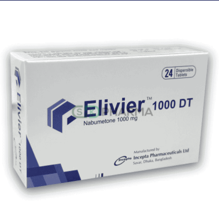 Elivier DT Tablet 1000 mg (Nabumetone)