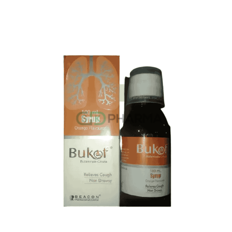 Bukof Syrup 7.5 mg/5 ml (Butamirate Citrate)