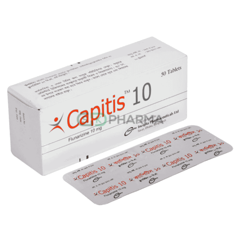 Capitis Tablet 10 mg (Flunarizine)