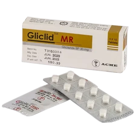 Gliclid MR Tablet (Modified Release), Gliclazide 30 mg