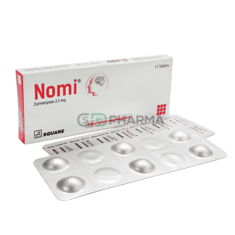 Nomi Tablet 2.5 mg (Zolmitriptan)