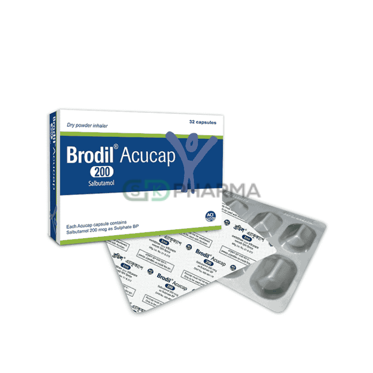 Brodil Inhalation Capsule 200 mcg (Salbutamol)
