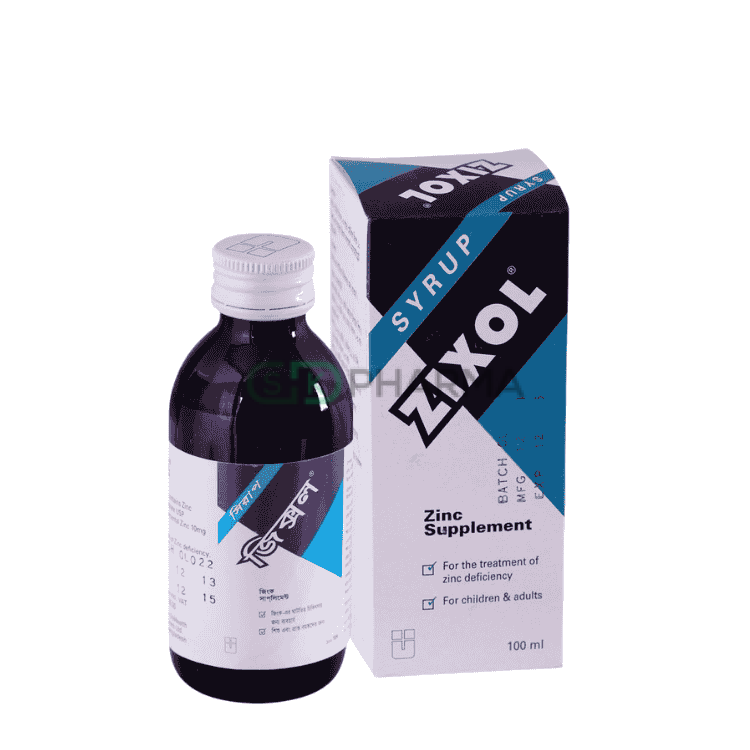 Zixol Syrup 10 mg/5 ml (Zinc Sulfate Monohydrate)