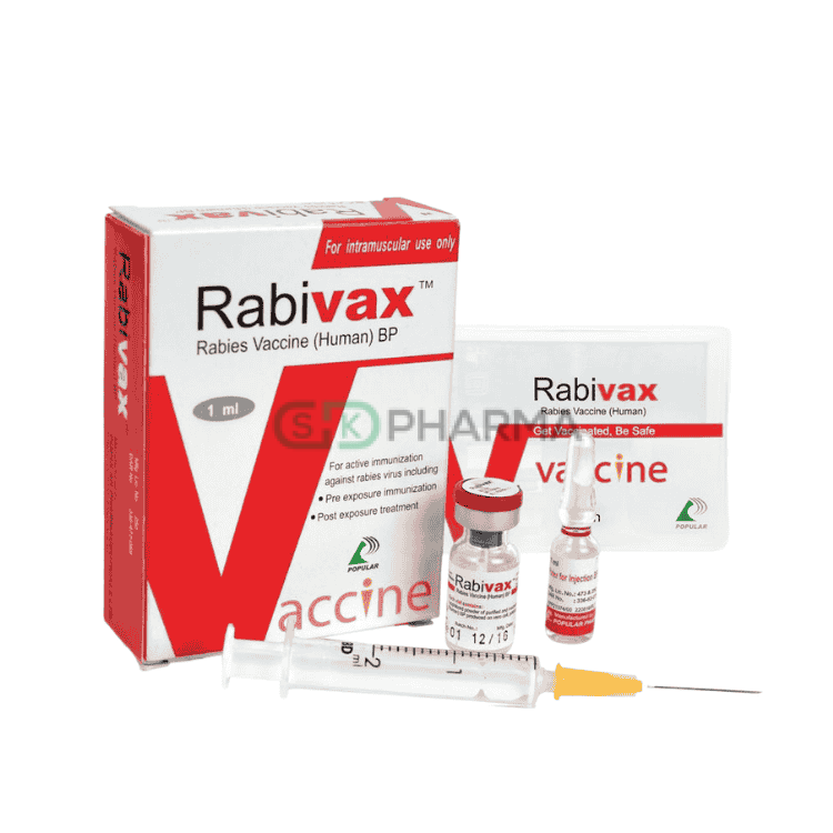 Rabivax Injection 2.5 IU/ml (Rabies Vaccine)