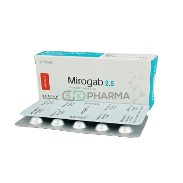 Mirogab Tablet 2.5 mg (Mirogabalin Besylate)