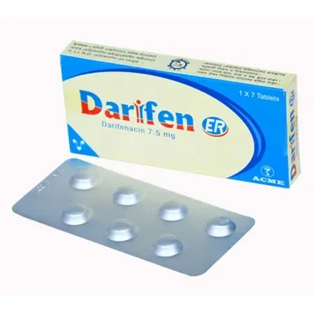 Darifen ER Tablet (Extended Release), Darifenacin 7.5 mg