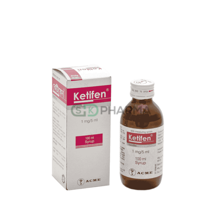Ketifen Syrup 1 mg/5 ml (Ketotifen Fumarate (Oral))