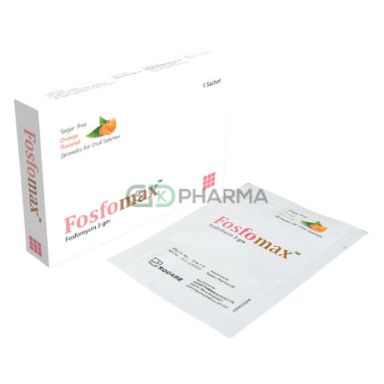 Fosfomax Powder 3 gm/sachet (Fosfomycin Trometamol)