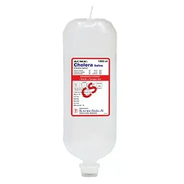 Cholera Saline IV Infusion 1000 ml bag, Cholera Saline