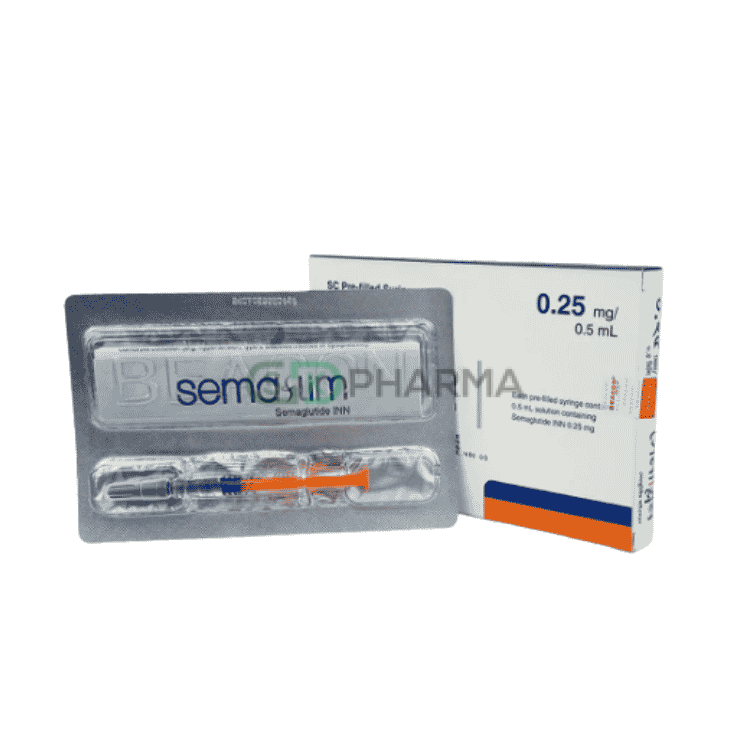 Semaslim Injection 0.25 mg/0.5 ml (Semaglutide)