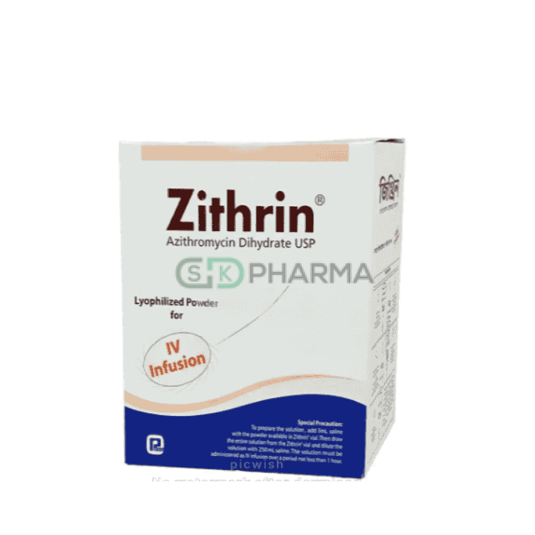 Zithrin Injection 500 mg/vial (Azithromycin Dihydrate)