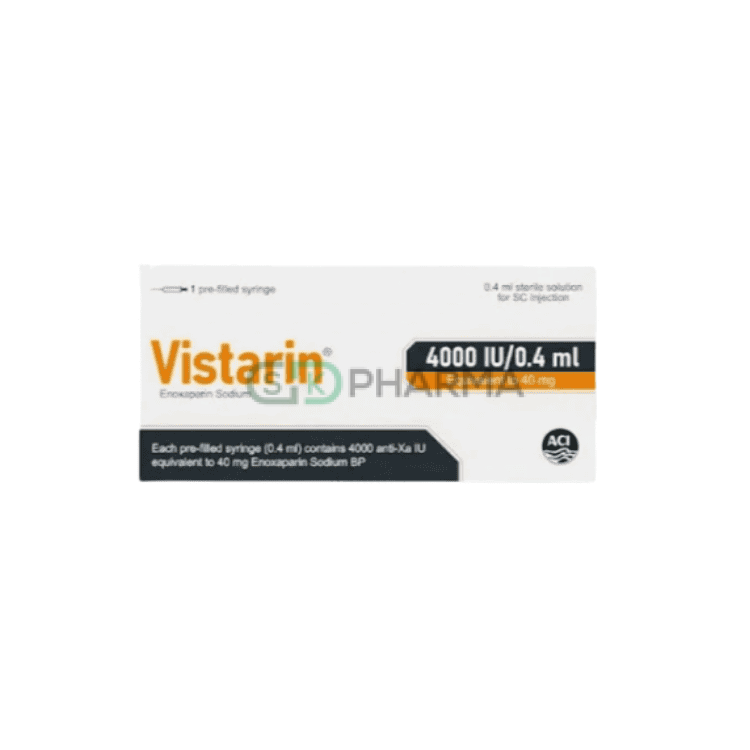 Vistarin Injection 4000 Anti-Xa IU/0.4 ml (Enoxaparin Sodium)